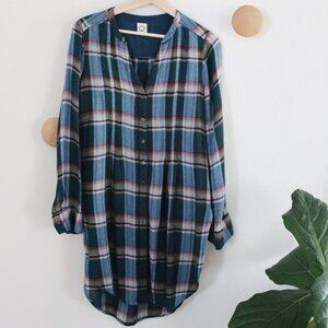 Anthropologie x Akemi + Kin // Lucie Plaid Tunic Size S